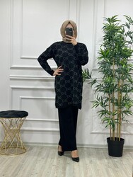 9140 SANEM TRİKO TAKIM K50 SİYAH - Thumbnail